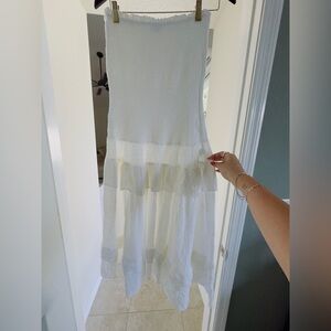 JLUXLABEL White Sienna Ruffled Skirt Set